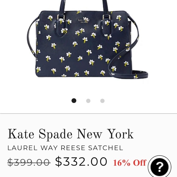 Kate Spade Navy Floral Crossbody - Picture 9 of 9